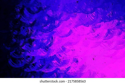 Dark Purple, Pink vector background with wry lines. Colorful geometric sample with gradient lines.  A sample for your ideas.