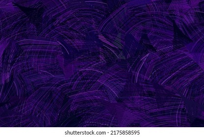 Púrpura oscuro, fondo vector rosado con formas abstractas.