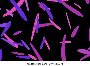 Púrpura oscuro, fondo vector rosado con rayas rectas. Ilustración de color brillante con rayas nítidas. Plantilla para sus hermosos fondos.