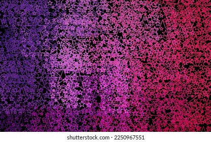 Dark Purple, Pink vector background with colored stars. Modern geometrical abstract illustration with stars. Pattern for astrology websites.