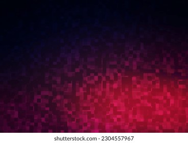 Púrpura oscuro, fondo vector rosado con rectángulos. Hermosa ilustración con rectángulos y cuadrados. Plantilla moderna para su página de inicio.