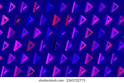 Dark Purple, Pink vector background with triangles. Modern abstract illustration with colorful triangles. Pattern for booklets, leaflets