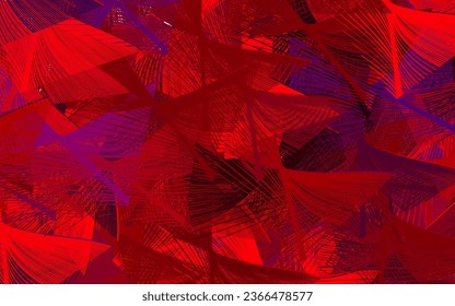 Dark Purple, Pink vector background with abstract shapes.