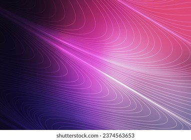 Púrpura oscuro, fondo vector rosado con líneas rectas. Ilustración abstracta brillante con palos de colores. Patrón de anuncios, folletos, folletos.