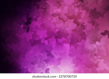 Dark Purple, Pink vector background with abstract shapes. Decorative design in abstract style with random forms. Modern design for your business card.