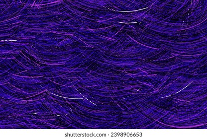 Dark Purple, Pink vector background with curved lines. Modern gradient abstract illustration with bandy lines. Elegant pattern for a brand book.