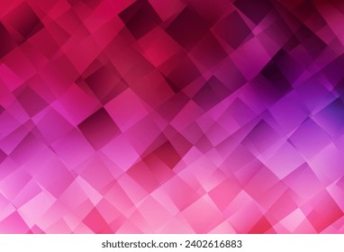 Dunkelviolett, rosafarbener Vektorhintergrund im polygonalen Stil. Abstrakte Glitter-Illustration mit rechteckigen Formen. Moderne Vorlage für Ihre Zielseite.