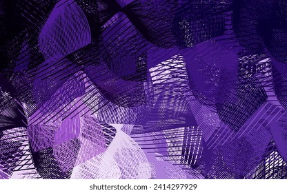 Dark Purple, Pink vector background with straight lines. Blurred decorative design in simple style with lines. Smart design for your business advert.