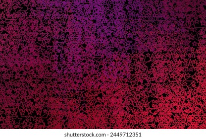 Dark Purple, Pink vector background with colored stars. Stars on blurred abstract background with gradient. Pattern for astronomy websites.