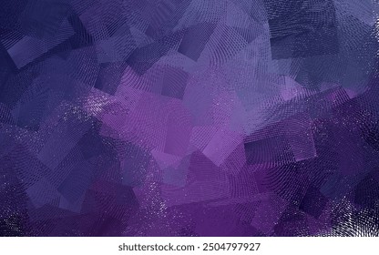 Dark Purple, Pink vector background with curved lines. Creative illustration in halftone style with gradient. Business design for posters, banners.