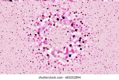 Dark Purple, Pink vector background of rectangles and squares. Style quilt and blanket. Geometrical rectangular pattern. Repeating pattern with rectangle shapes.