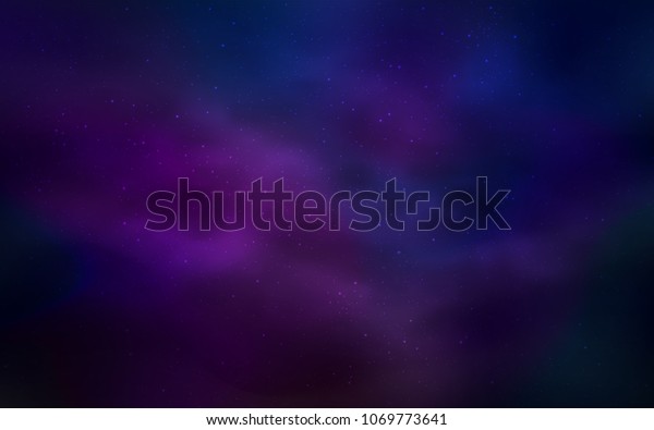 Dark Purple Galaxy Background