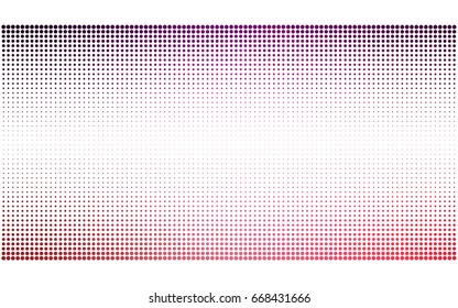 Dark Purple, Pink vector banner set of circles, spheres. Donuts Background. Creative Design Templates. Technology halftone illustration.
