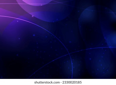 Púrpura Oscuro, vector rosa Hermosa ilustración colorida con círculos, líneas. Ilustración abstracta brillante con gotas borrosas de lluvia. Diseño moderno para una tarjeta de visita.