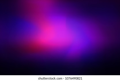 Dark Purple, Pink vector blurred background. A vague abstract illustration with gradient. Brand-new design for your business.