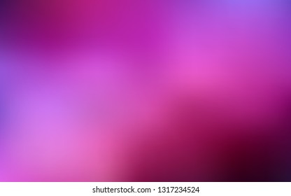Dark Purple, Pink vector blurred shine abstract template. Colorful illustration in abstract style with gradient. The best blurred design for your business.