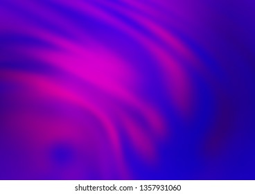 Dark Purple, Pink vector blurred and colored background. Colorful illustration in abstract style with gradient. A new texture for your design.