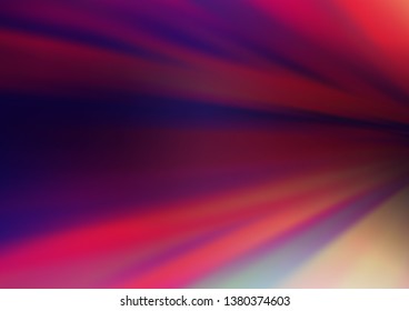Dark Purple, Pink vector blurred and colored template. A vague abstract illustration with gradient. The background for your creative designs.