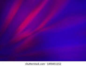 Dark Purple, Pink vector blurred bright background. Modern geometrical abstract illustration with gradient. Brand new design for your business.