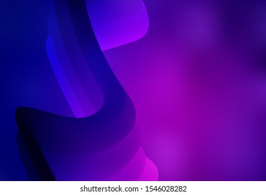 Dark Purple, Pink vector blurred template. Colorful illustration in abstract style with gradient. New style design for your brand book.