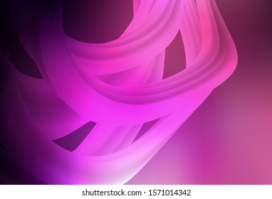 Dark Purple, Pink vector blurred shine abstract template. A completely new colored illustration in blur style. Background for designs.