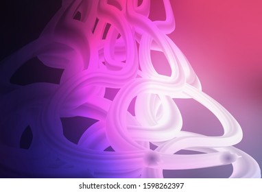 Dark Purple, Pink vector blurred shine abstract template. An elegant bright illustration with gradient. The best blurred design for your business.