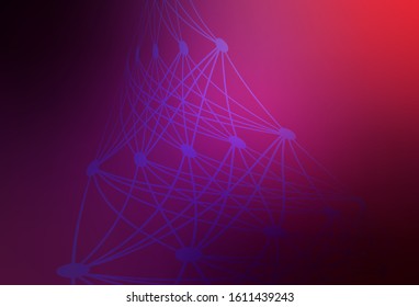 Dark Purple, Pink vector blurred shine abstract texture. Colorful abstract illustration with gradient. Background for designs.