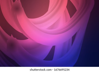 Dark Purple, Pink vector blurred shine abstract template. Creative illustration in halftone style with gradient. Background for designs.