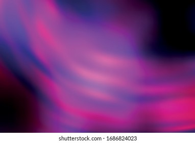 Dark Purple, Pink vector blurred shine abstract template. New colored illustration in blur style with gradient. New style for your business design.