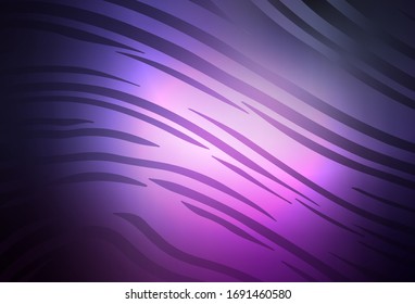 Dark Purple, Pink vector blurred template. Glitter abstract illustration with gradient design. Elegant background for a brand book.