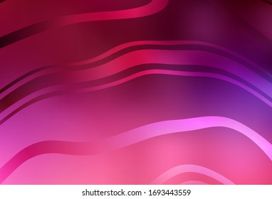 Dark Purple, Pink vector blurred bright texture. An elegant bright illustration with gradient. Completely new design for your business.
