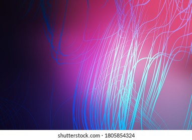 Dunkelviolett, rosafarbene Vektorgrafik unscharf und farbiges Muster. Farbige Illustration im abstrakten Stil mit Farbverlauf. Komplett neues Design für Ihr Unternehmen.