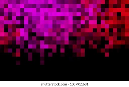 Dark Purple, Pink vector blurry rectangular background. Geometric background in square style with gradient. The pattern can be used for brand-new background.