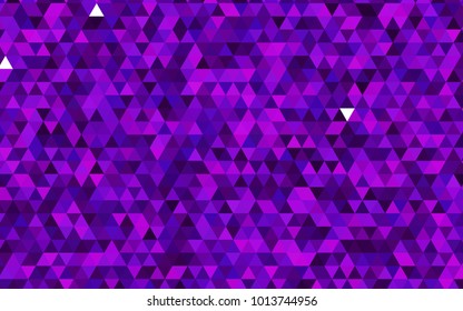 Dark Purple, Pink vector blurry triangle pattern. Shining illustration, which consist of triangles. The template can be used as a background for cell phones.