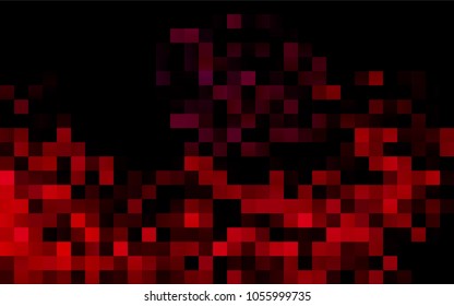 Dark Purple, Pink vector blurry rectangular background. Geometric background in square style with gradient. The pattern can be used for brand-new background.