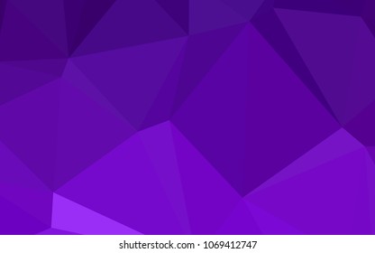 Dark Purple, Pink vector blurry triangle texture. Polygonal abstract illustration with gradient. The polygonal design can be used for your web site.
