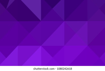 Dark Purple, Pink vector blurry triangle texture. Creative geometric illustration in Origami style with gradient. A completely new design for your business.