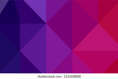 Dark Purple, Pink vector blurry triangle pattern. Shining colored illustration in a new style. Textured pattern can be used for background.