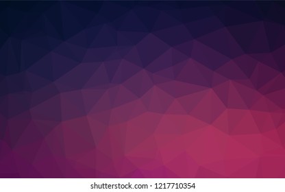 Dark Purple, Pink vector blurry hexagon texture. A sample with polygonal shapes. A new texture for your design.