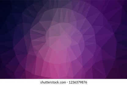 Dark Purple, Pink vector blurry hexagon texture. A vague abstract illustration with gradient. A completely new template for your business design.