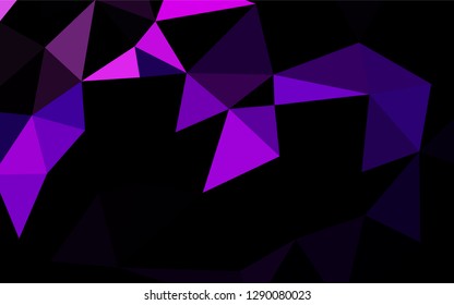 Dark Purple, Pink vector blurry hexagon template. Colorful illustration in abstract style with gradient. Brand new design for your business.