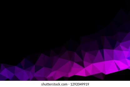 Dark Purple, Pink vector blurry triangle texture. A vague abstract illustration with gradient. The best triangular design for your business.