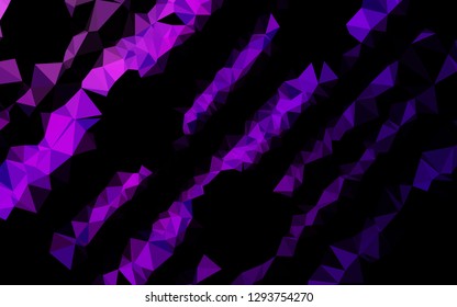 Dark Purple, Pink vector blurry triangle template. Creative illustration in halftone style with gradient. Elegant pattern for a brand book.