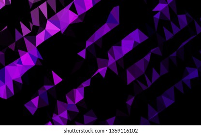Dark Purple, Pink vector blurry triangle template. Shining colored illustration in a Brand new style. New texture for your design.