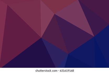 Dark Purple, Pink vector blurry triangle background design. Geometric background in Origami style with gradient. 