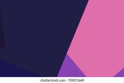 Dark Purple, Pink vector blurry rectangular background. Geometric background in square style with gradient. The pattern can be used for brand-new background.