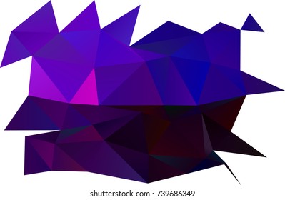 Dark Purple, Pink vector blurry triangle pattern. Glitter abstract illustration with an elegant design. The template can be used as a background for cell phones.