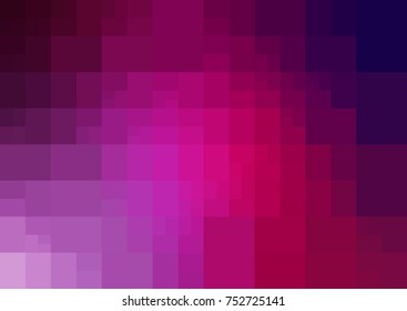 Dark Purple, Pink vector blurry rectangle background design. Geometric background in Origami style with gradient. 