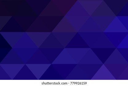 Dark Purple, Pink vector blurry triangle background design. Geometric background in Origami style with gradient. 