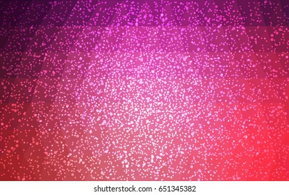 Dark Purple, Pink vector christmas postcard low polygon background. Illustration consisting of triangles. Abstract triangular polygonal origami or crystal design of New Year celebration.